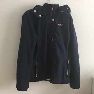 Hollister Navy Blue All-Weather Jacket